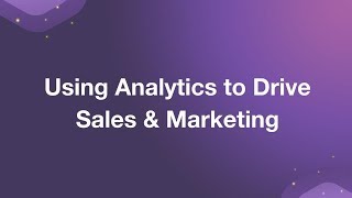 5 lessons on how to use analytics to  drive Saas Marketing & Sales