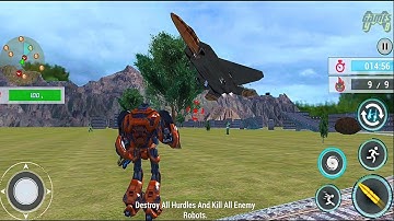 Futuristic Euro Train Robot Transformation Game 2021: Red Train Robot Transform - Android Gameplay