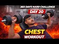 365 Days Hard Challenge 🔥 Day 20 Chest Pump Workout at Home