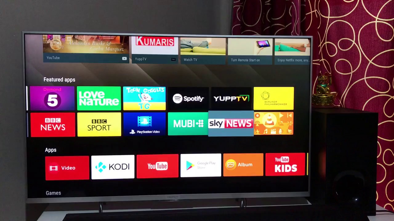 app su smart tv sony bravia