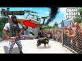 Franklin Defending His House from Zombies in GTA 5 | SHINCHAN and CHOP