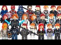 All Black Widow | Iron Man 2 to Avengers Endgame Black Widow Evolution Unofficial Lego Minifigures