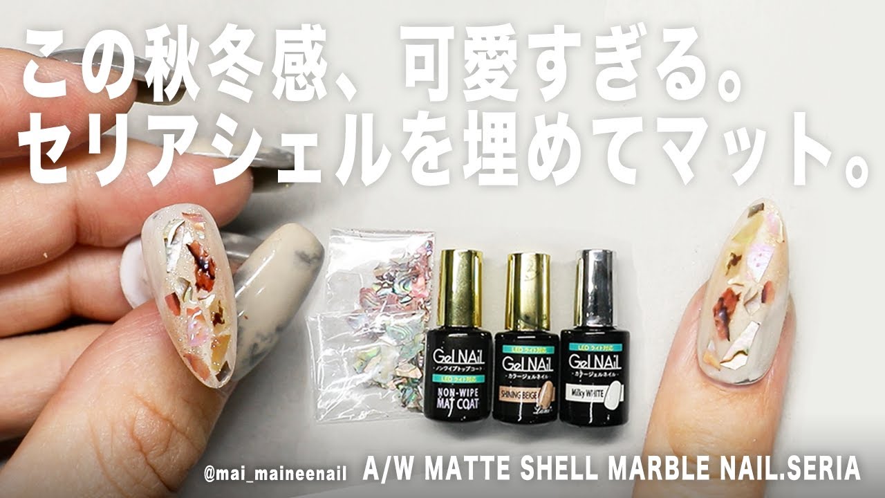 Гель-гвоздь A / W с матовой оболочкой из мрамора с SERIA.2021 - maineenail