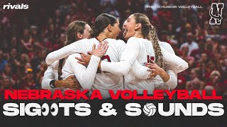 Nebraska Volleyball: Memorial Stadium open practice | Sights & Sounds | Volleyball Day