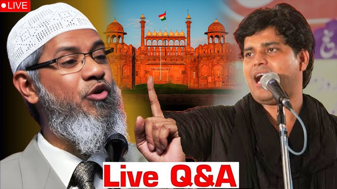 Live Imran Pratapgarhi and Dr Zakir Naik On Lal Kila - Dr Zakir Naik 2025 Live