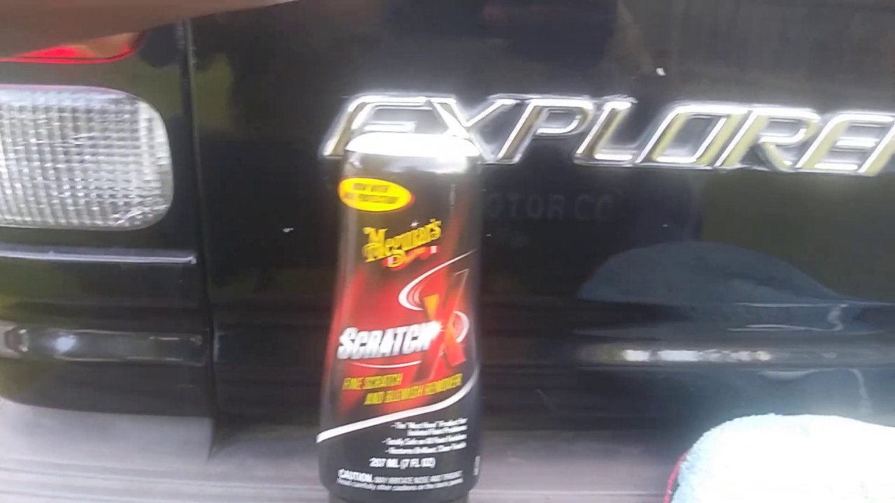 New meguiar,s scratch x do it work good on black paints 