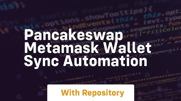 Pancakeswap metamask wallet sync automation