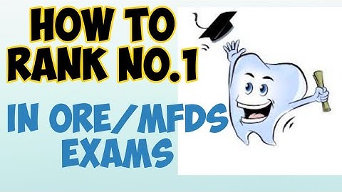 How to rank No.1 at ORE/MFDS exams - Power of Mnemonics