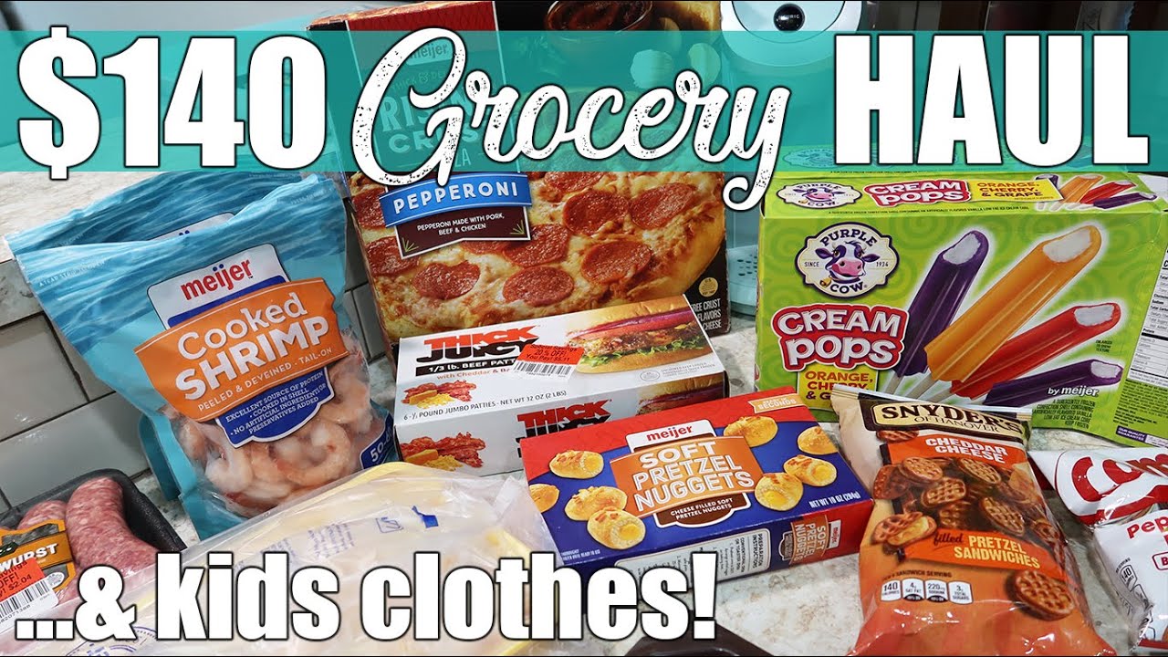 $140 Meijer Grocery, Clearance & Kids Clothing Haul