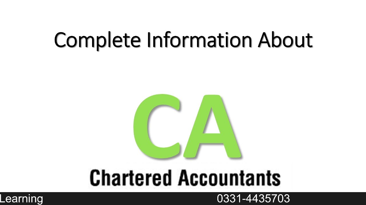 What Is CA Ll Introduction About CA Ll CA In Pakistan Ll Things You What Is CA Ll Introduction About CA Ll CA In Pakistan Ll Things You