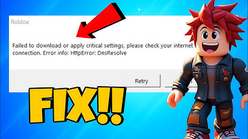 How To Fix Roblox Failed To Download or Apply Critical Settings in 2025 | New Guides