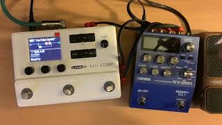 Boss SY-200 routing options with Line 6 HX Stomp