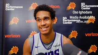 Oso Ighodaro talks Offseason, Looking to Year 2, and Summer League | Phoenix Suns Media Availability