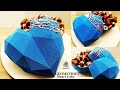 Geometric Heart Cake Tutorial - Velvet Effect