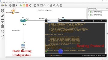 Static Route Configuration | GNS3 Lab | Technical Hakim
