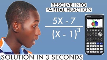 HOW TO SOLVE PARTIAL FRACTION FAST IN SCIENTIFIC CALCULATOR: Casio fx-CG50 | A Level Maths Trick