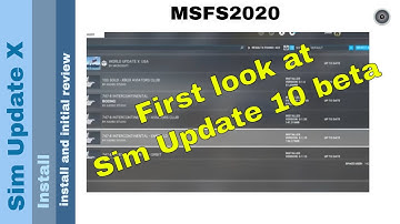 Flight Simulator 2020 - MSFS Update - Sim Update 10 - install