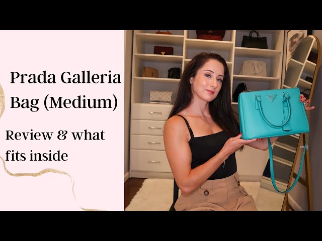 Prada Galleria bag review (Medium, Blue) 