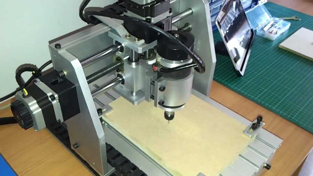CNC 3020 Milling a pocket in MDF YouTube