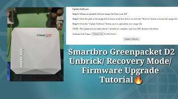 Smartbro Greenpacket D2 (Unbrick /Recovery Mode/Firmware Upgrade) Tutorial