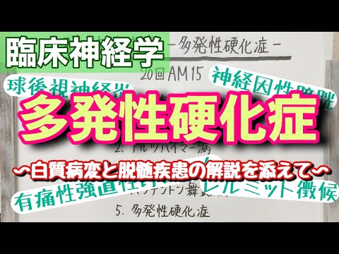 【解説】第20回の午前15番！白質が侵される多発性硬化症とは！？