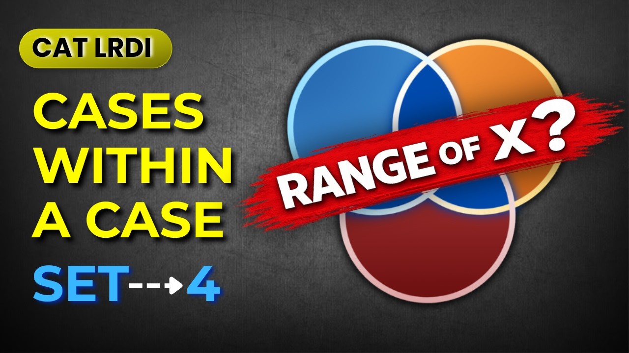 CAT LRDI Venn Diagram Set 4 | Max–Min Case Puzzle 🤯 | CAT 2026