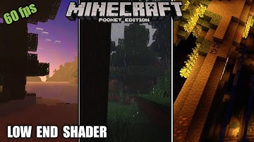 Best Low End Shader Mcpe 1.18+ | No Lag Shader | 60 fps