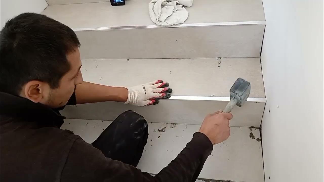 плитка на лестнице, zinaga kafel - YouTube