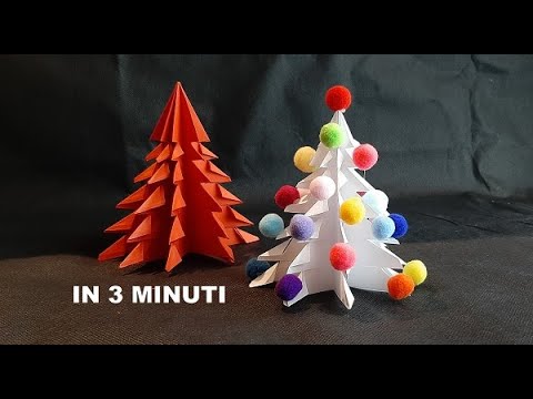 TUTORIAL - Albero di Natale di carta | Come creare un albero di Natale in carta 3D | fai-da-te