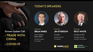 Canola Council Call: April 28, 2020 Grower Update on Trade with China and COVID-19