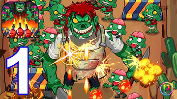 Zombie Survival: Idle Defense - Gampelay Walkthrough Part 1 Zombie Army Idle Base Defense Game