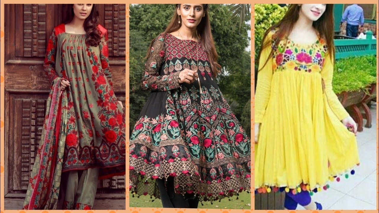 Jhabla Dress Designs|Short Kurti Frocks|Jhabla Frocks|Stylish Jhabla ...