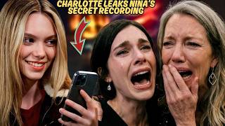 General Hospital SHOCKER: Charlotte Leaks Nina’s Secret Recording – Willow’s Career in Ruins!