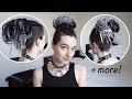 5 Quick + Easy Dread Buns! - Tutorial