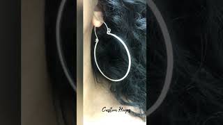 Custom Hoops #jewerlymaking #how to make hoops #jewelry classes