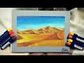 Tuto pastel gras  dessiner un dsert aux pastels  lhuile