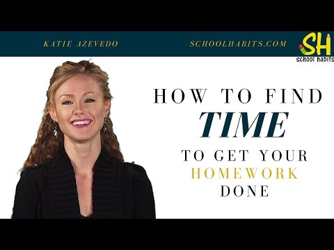 How to find time to get your homework done - in 3 steps