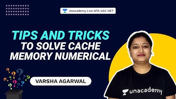 Tips and Tricks to solve Cache Memory Numerical | NTA UGC NET | Varsha