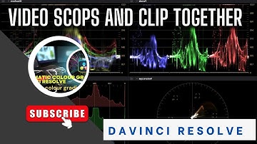 DaVinci Resolve, scopes AND clip together- Resolve, scopes issue FIX All about  Resolve, scopes