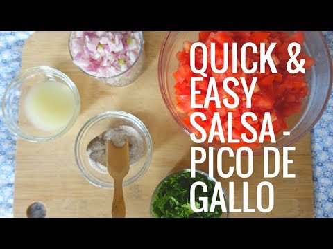 Authentic Pico de Gallo (Mexican Salsa - Fresh & Flavorful)