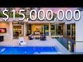 Inside A $15,000,000 Modern Tropical MEGA MANSION With Hidden Waterfalls | Mansion Tour