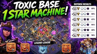 THIS TH18 BASE GET 350 DEFENSE IN LEGEND 2 IN JUST 23 DEFENSE!TH18 INSANE 1 STAR MACHINE  screenshot 5