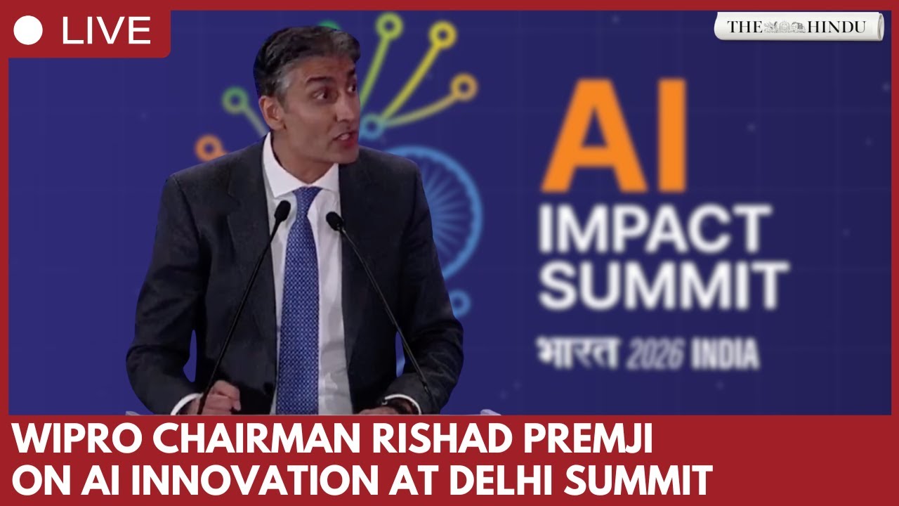Wipro chairman Rishad Premji speaks on AI innovation at India AI Impact Summit in New Delhi