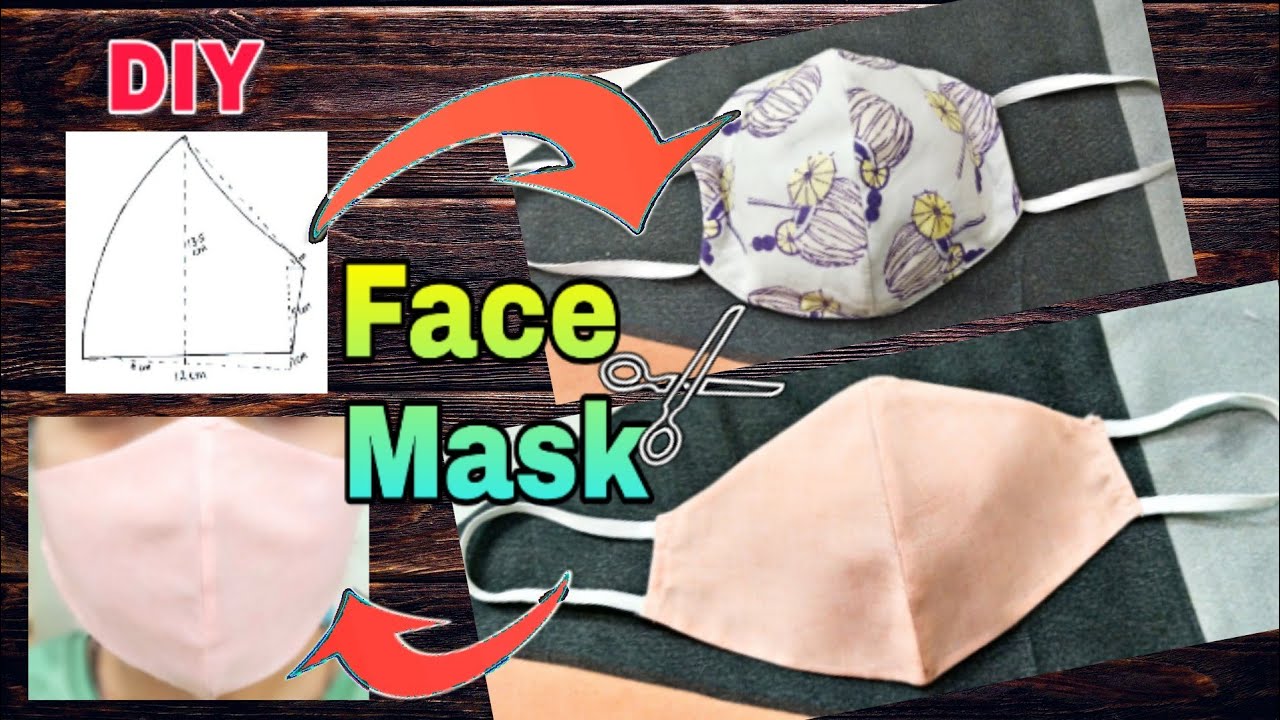 Make Fabric Face Mask At Home DIY Face Mask Easy Face Mask Pattern