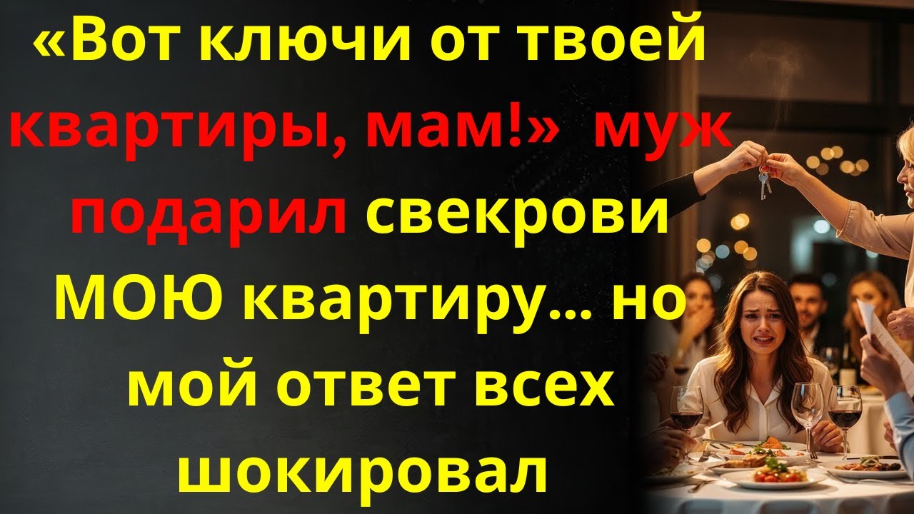 «Он протянул маме ключи от квартиры при гостях — и все просто онемели»