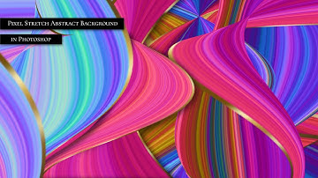 Abstract Background Pixel Stretch Photoshop Tutorial