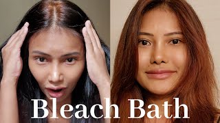 How to Bleach Bath on dark hair, lighten your hair