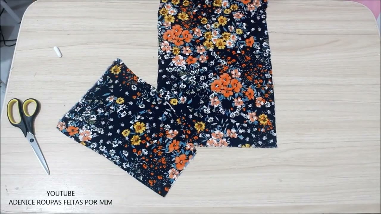 BLUSA FÁCIL USEI  RETALHOS DE TECIDO