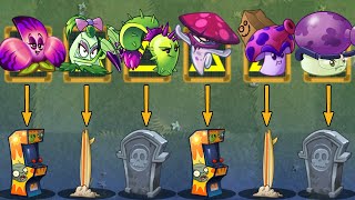 PvZ 2 Challenge - How many plants can defeat Surfboard, Arcade Zombie's Arcade Cabinet?