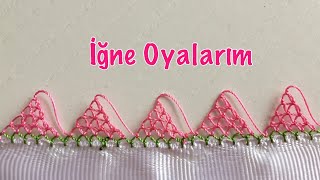 İğne oyası yeni başlayanlar için kolay dağ modeli yapılışı